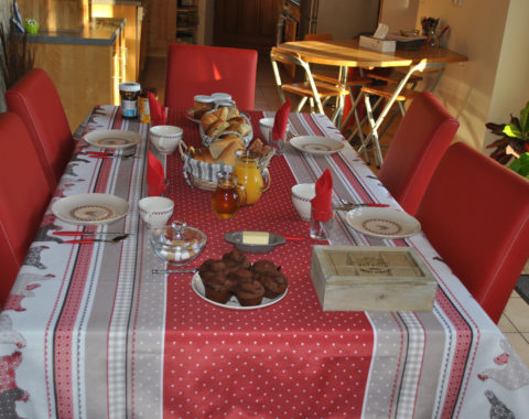 Table du petit-déjeuner